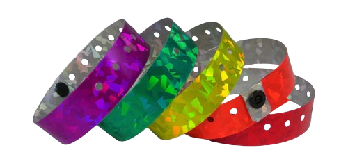 Confetti Holographic wristbands